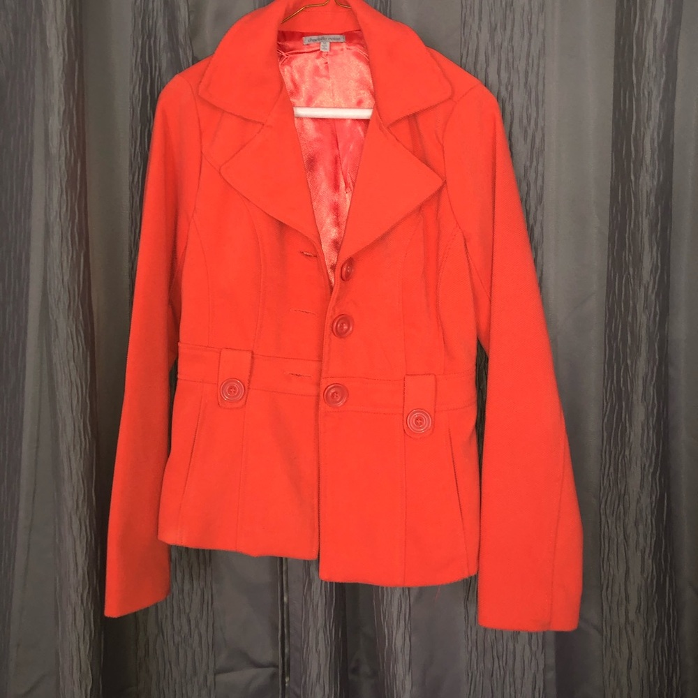 Orangish Red blazer